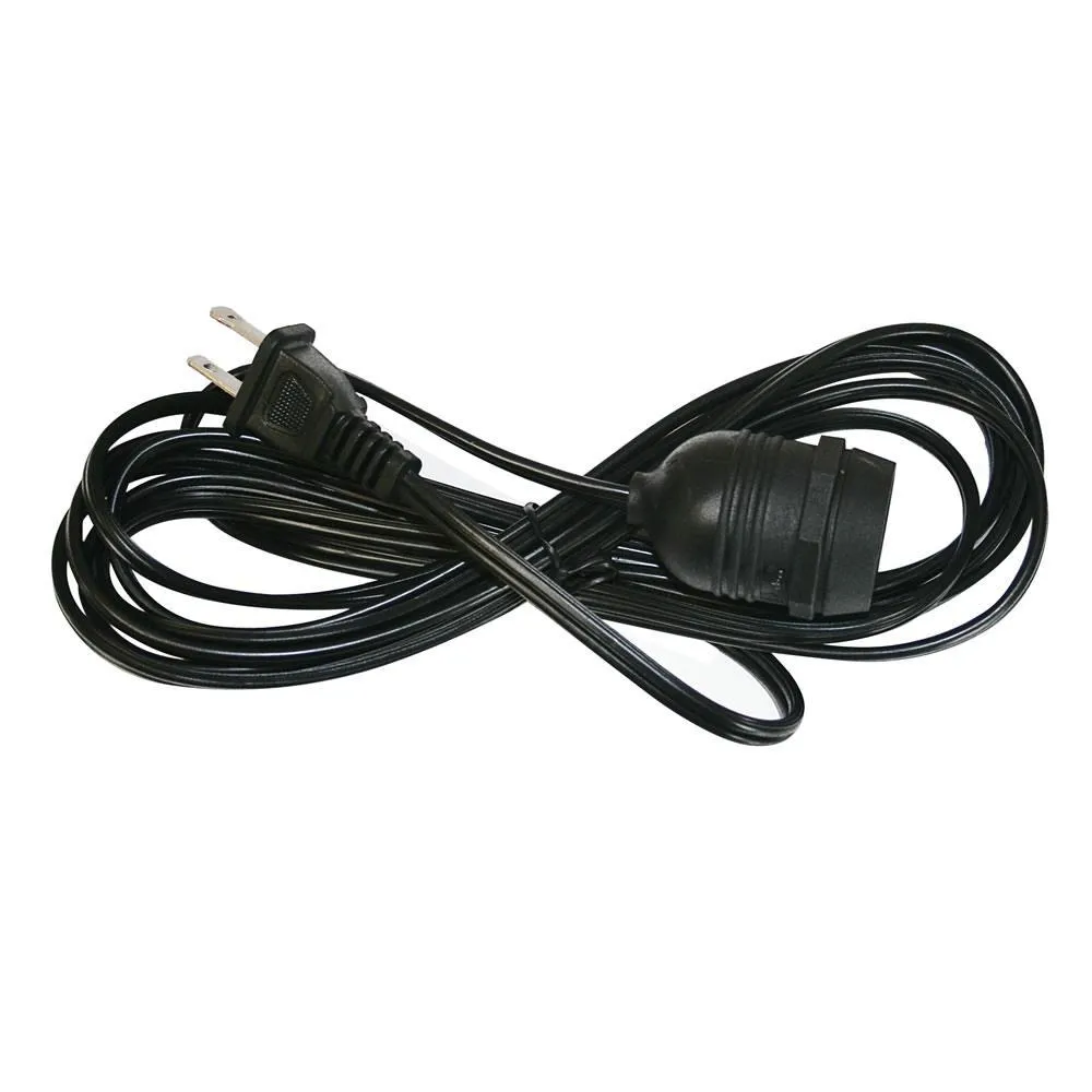 11FT Single Socket Black Commercial Grade Outdoor Pendant Light Lamp Cord, E26 - Electrical Swag Light Kit