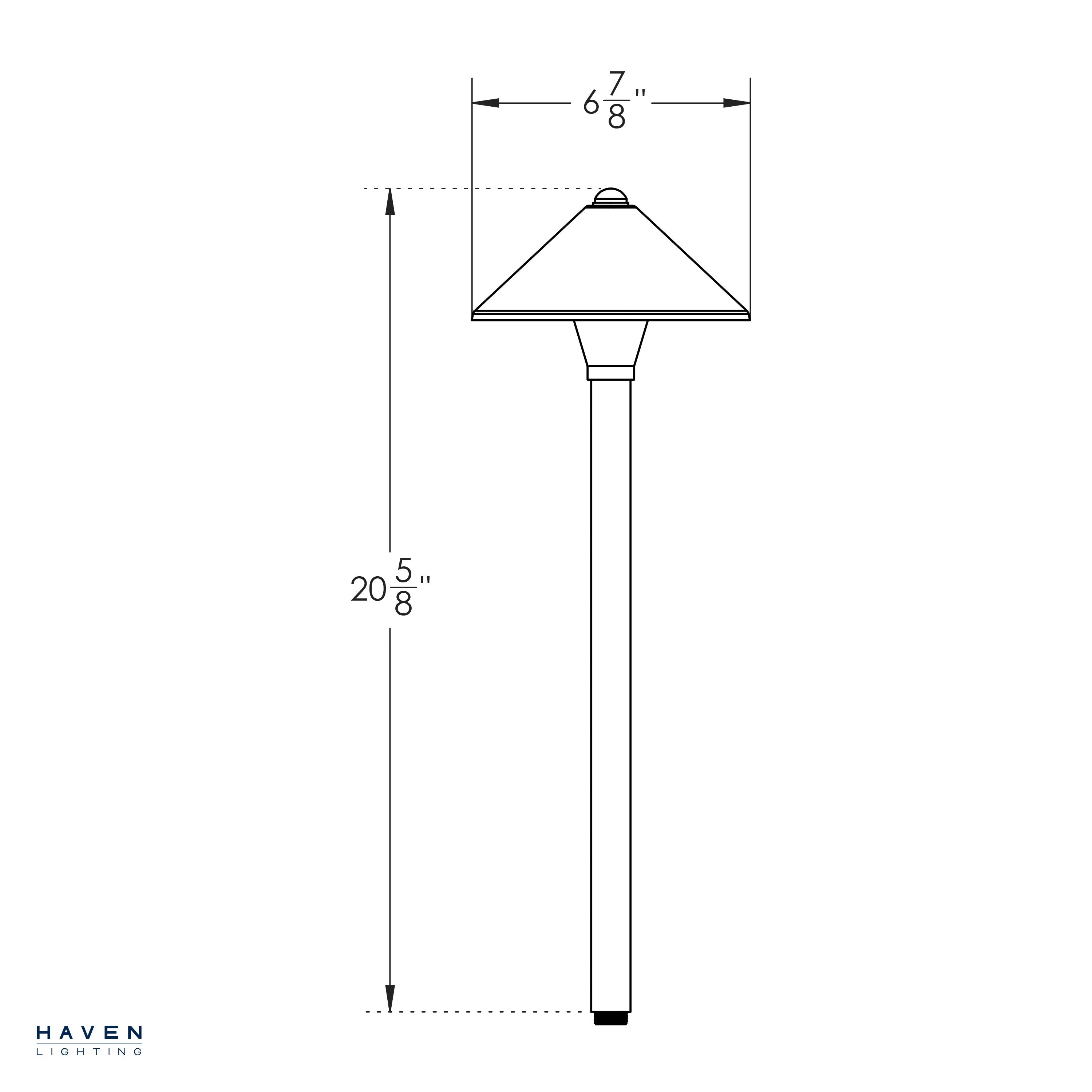 9 Series Pro Classic White LED Path Light - Shade 1