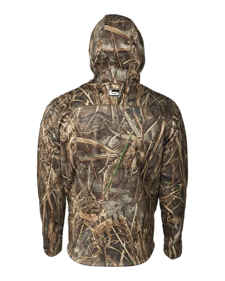 Banded Hooded Mid Layer Fleece Pullover