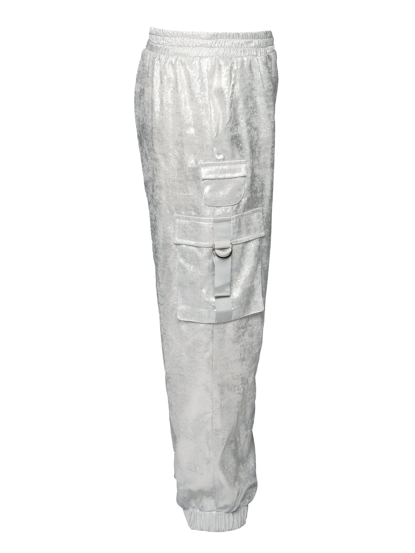 Big l Tween Girl’s Metallic Sheen Cargo Pant Joggers