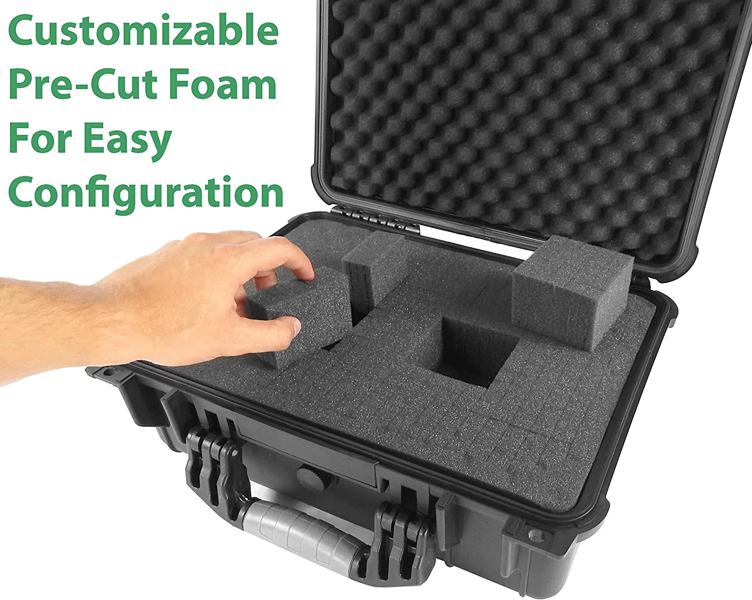 CASEMATIX 16" Waterproof DSLR Video Camera Bag Case Fits Nikon SLR Camera D3400, D3500, D850, D750, D7500, D5600, D5500, D500, D750