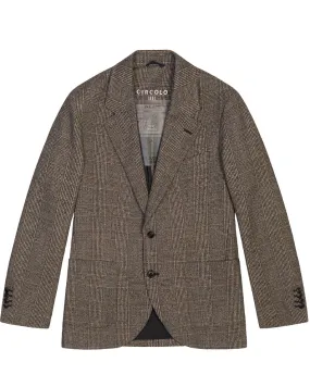 Circolo 1901 Check Blazer - Brown