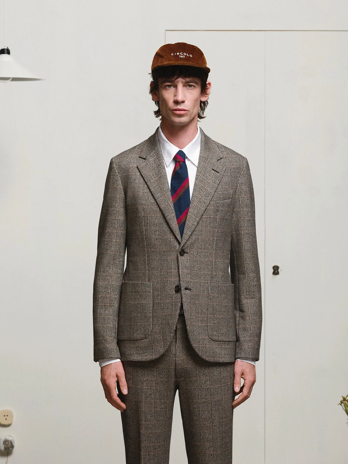 Circolo 1901 Check Blazer - Brown