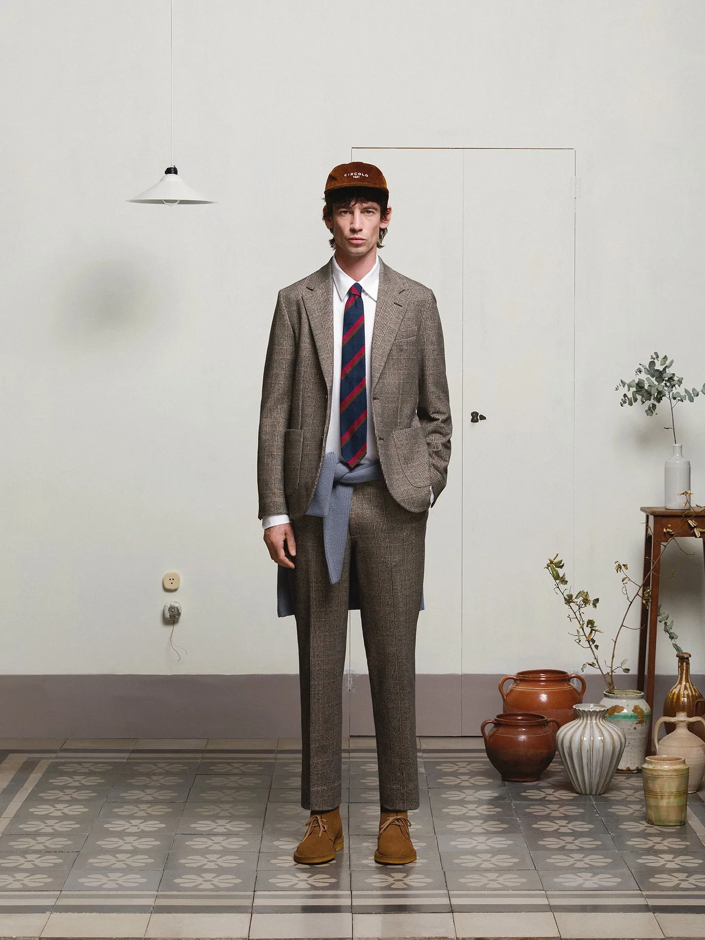 Circolo 1901 Check Blazer - Brown