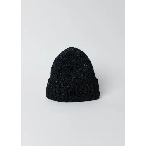 Classic Cashmere Slouchy Beanie- Black