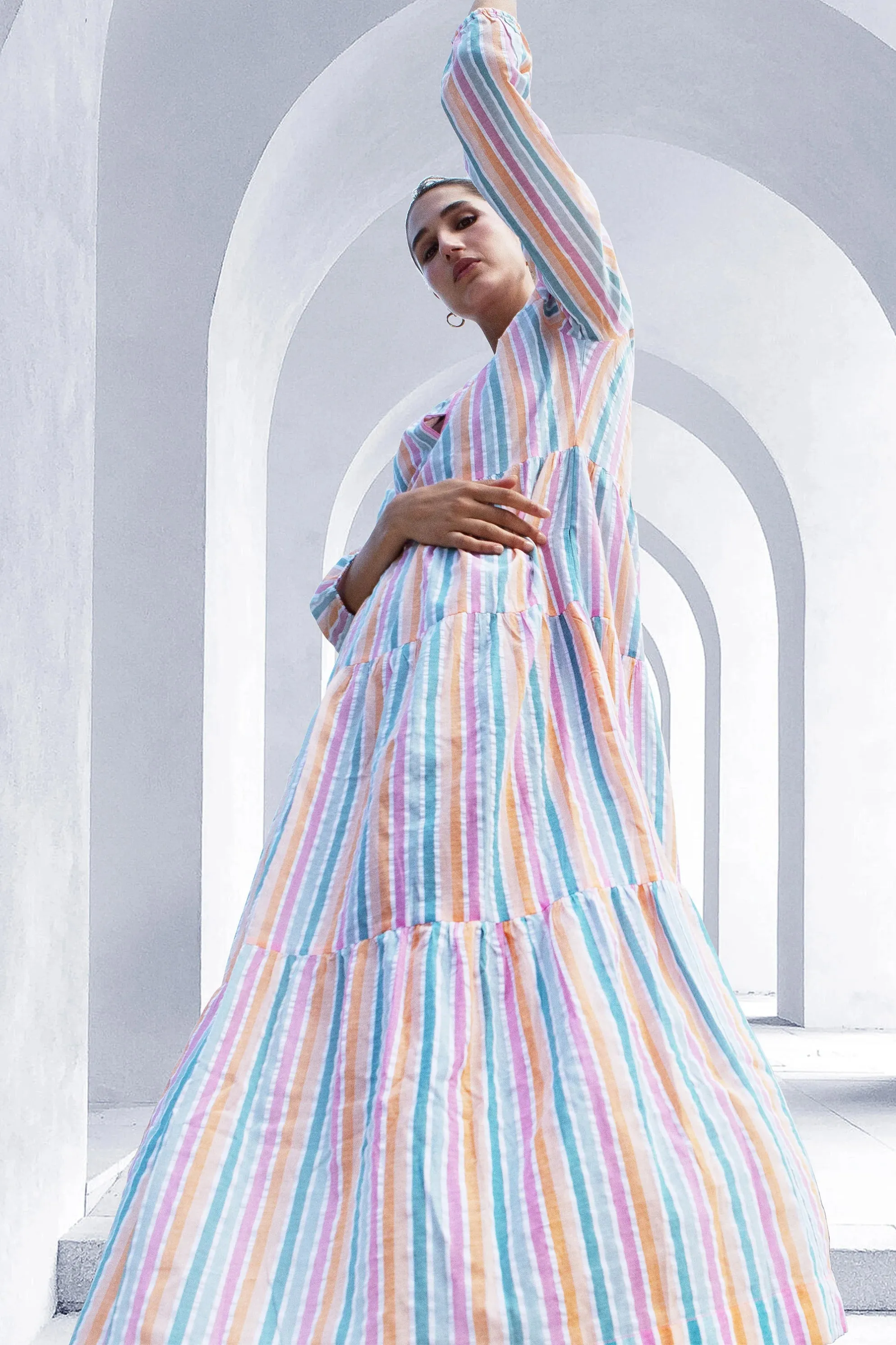 Cottesloe Maxi Dress in Royal Show