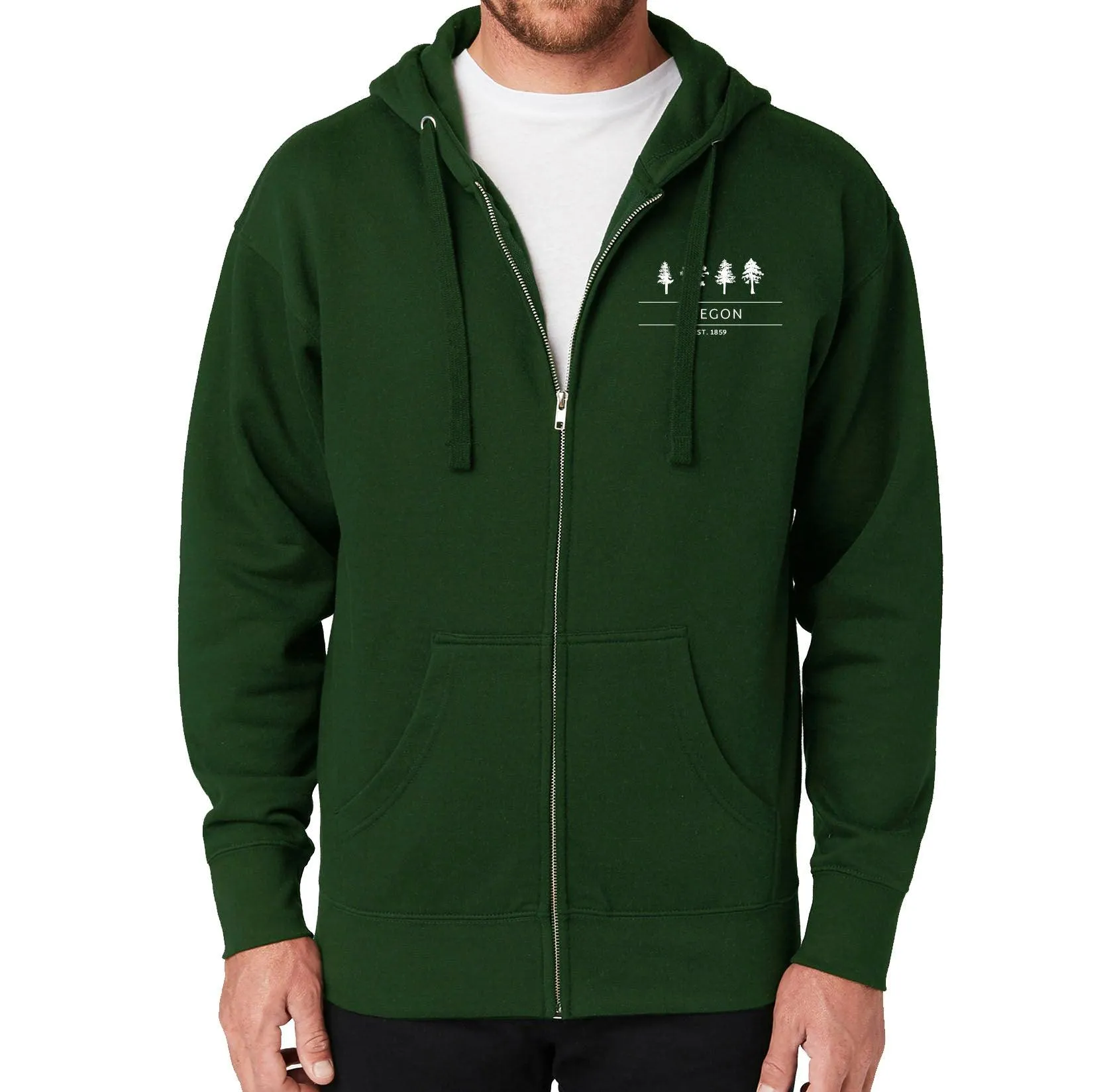Cotton Heritage Unisex Premium 8.5 oz Fleece Flat Cord Zip Hoodie