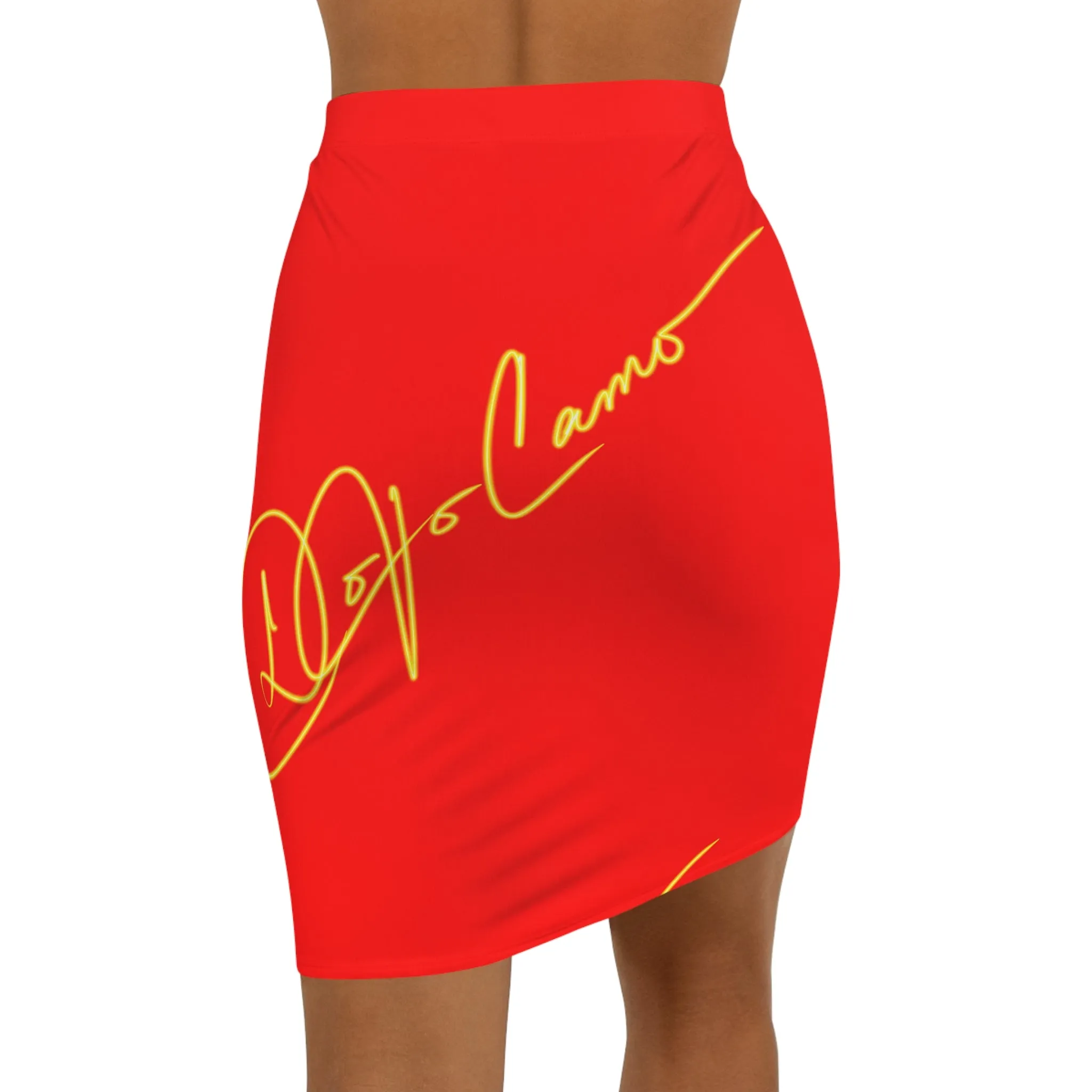 DojoCamo, Women's Mid-Waist Pencil Skirt (AOP)