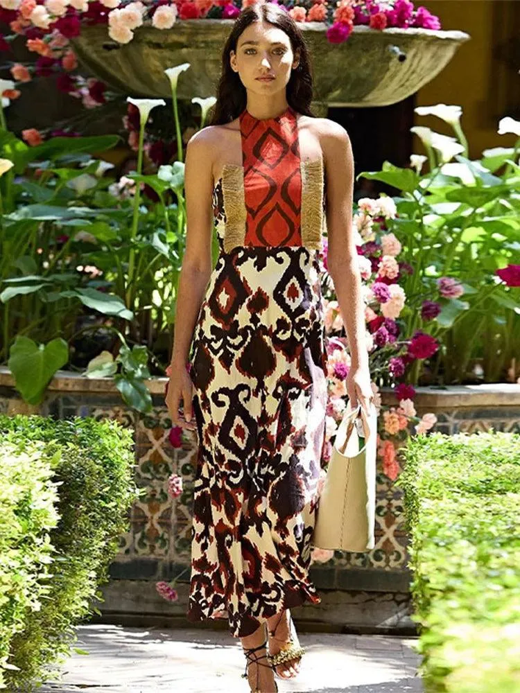 Elegant Lace-Up Maxi Dress: Stylish O-neck Bodycon - Fashionable Autumn/Winter Piece