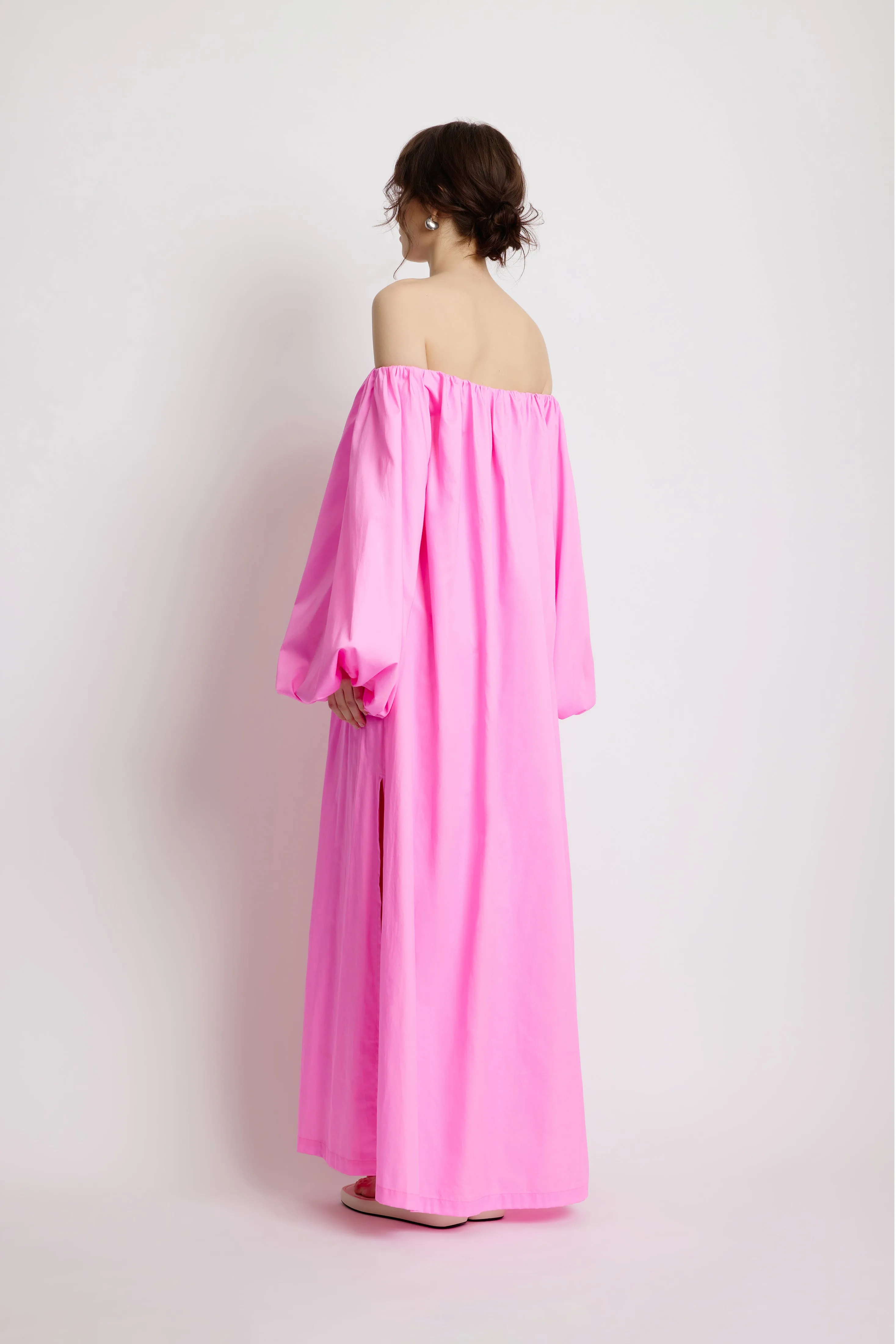Foliage Bubble Dress - Pink Flora