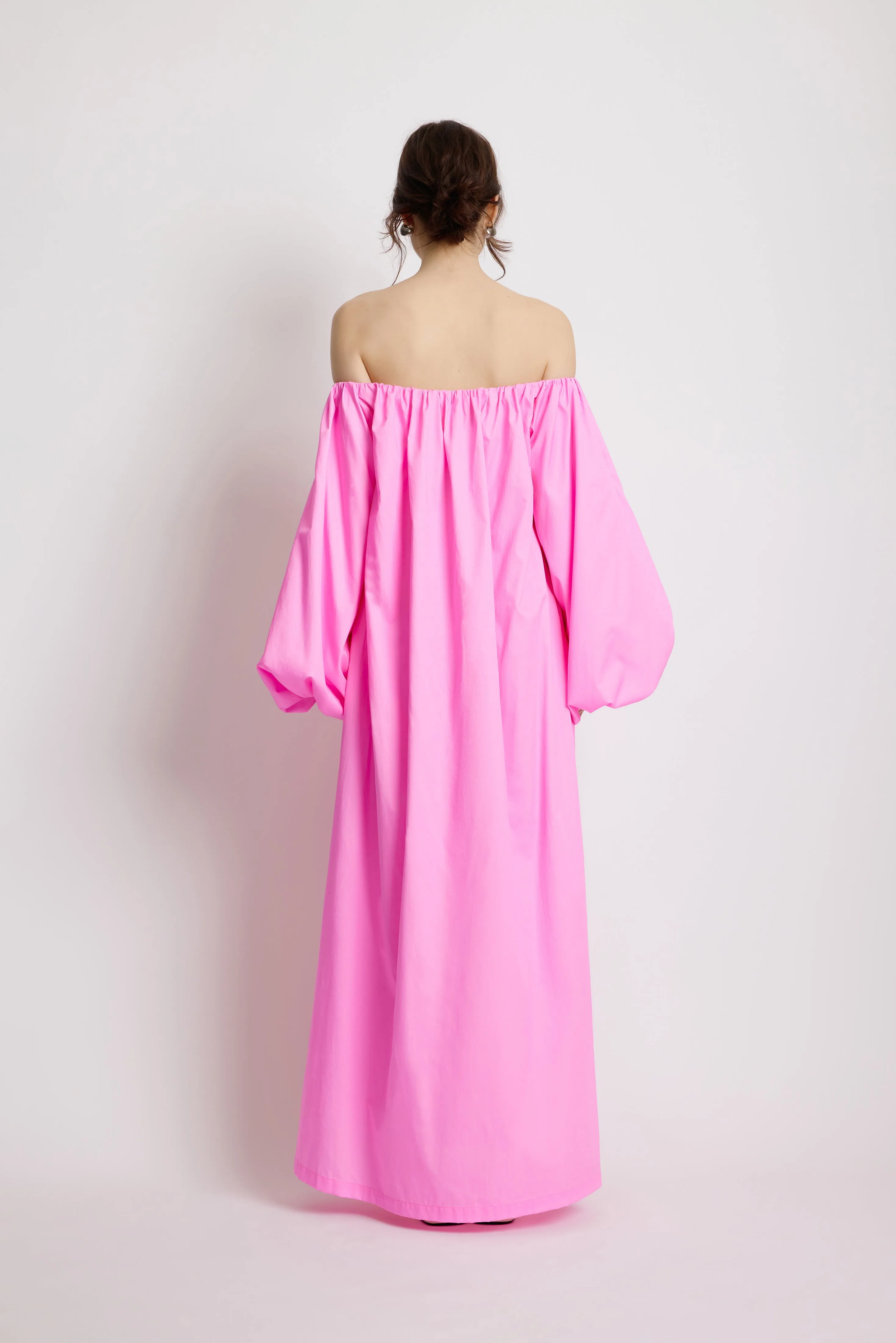 Foliage Bubble Dress - Pink Flora