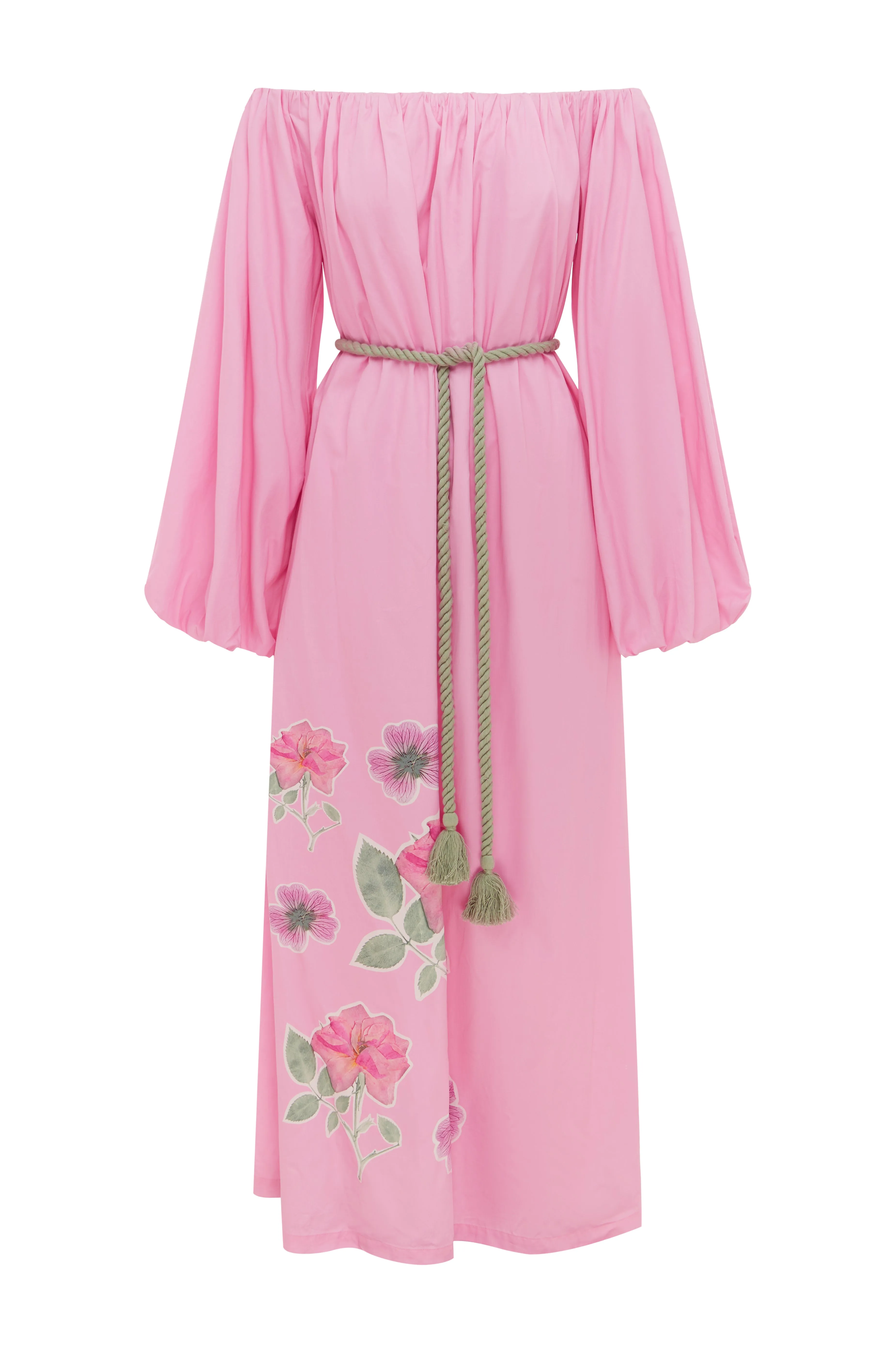 Foliage Bubble Dress - Pink Flora