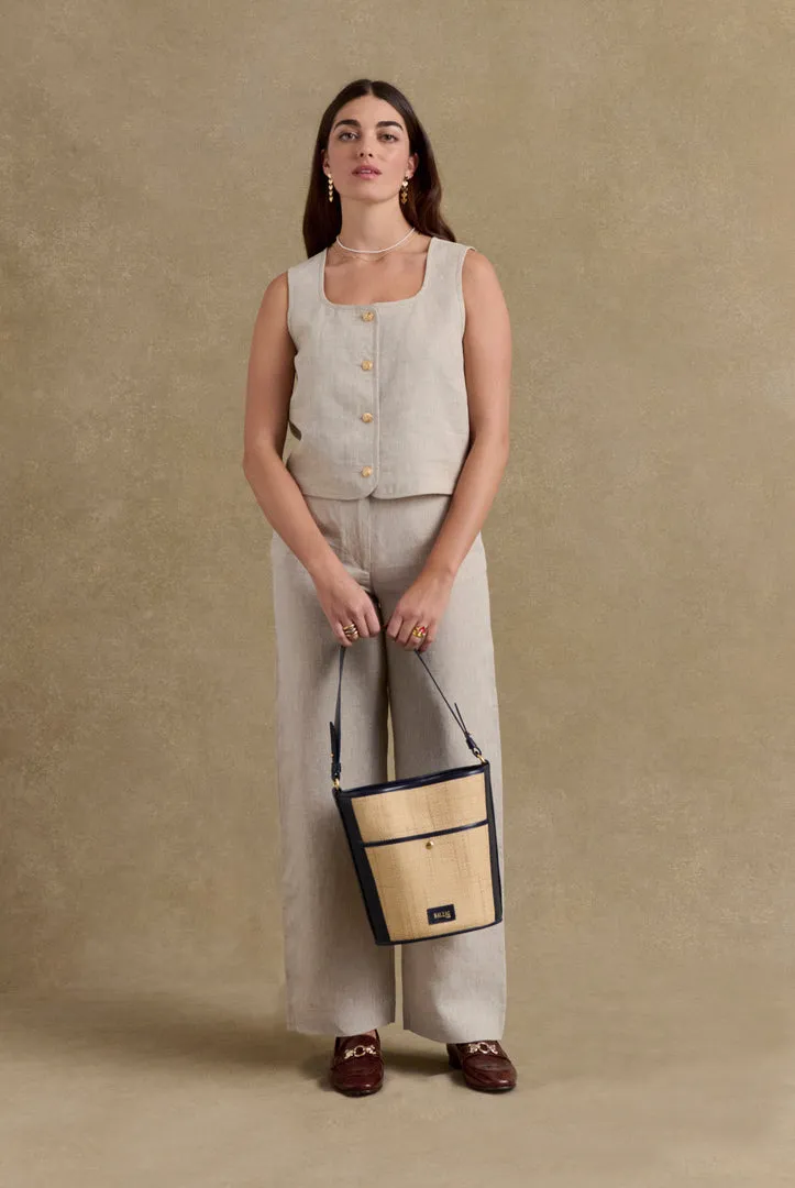 Gilet Marius sable