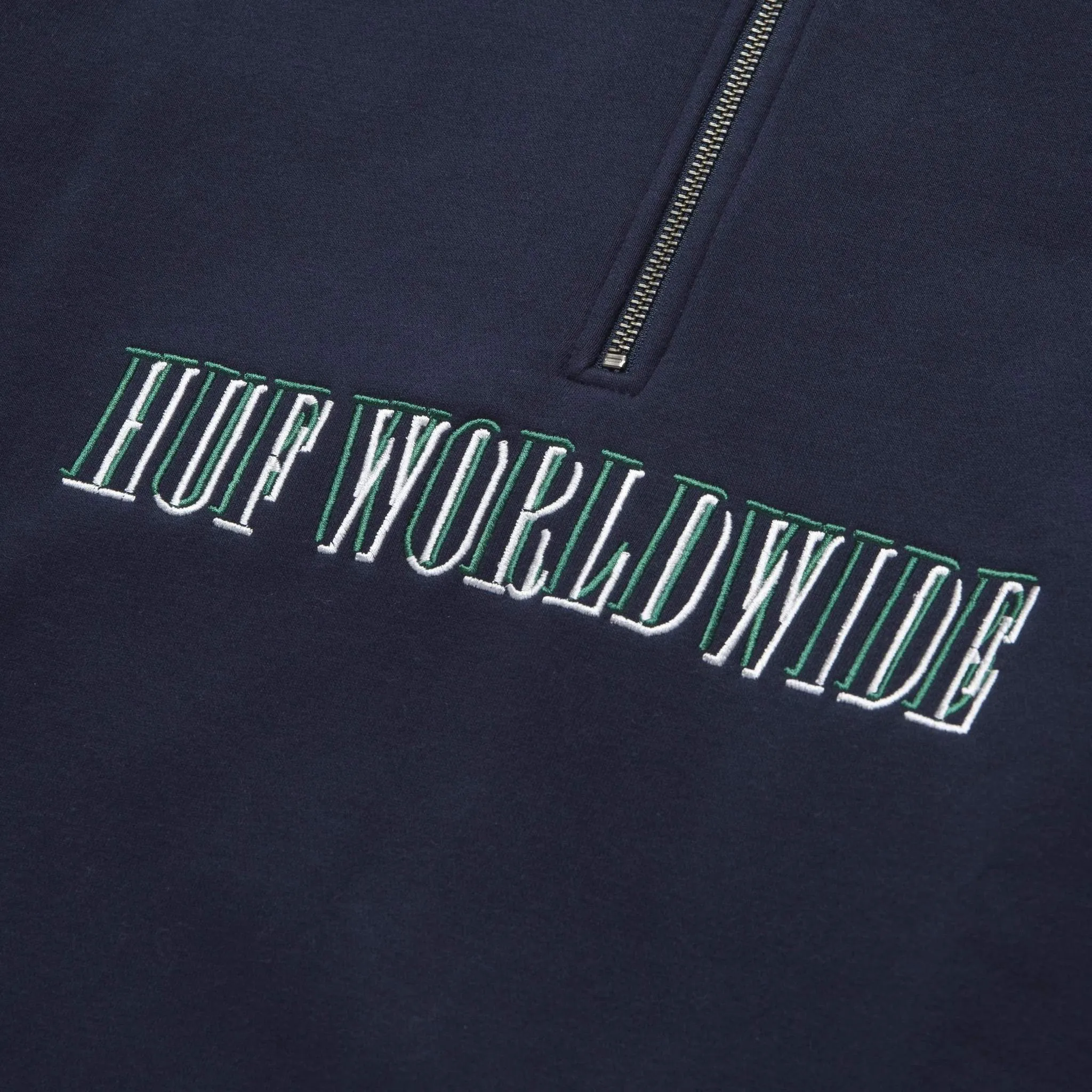 HUF SHADOW SERIF 1/4 ZIP MOCKNECK NABY BLAZER