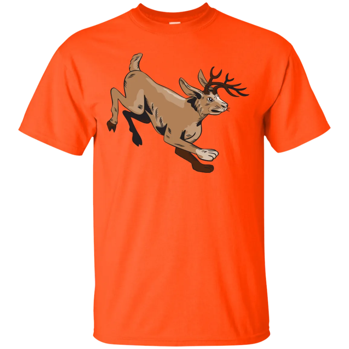 Jacklope Jumping Side Etching T-Shirt