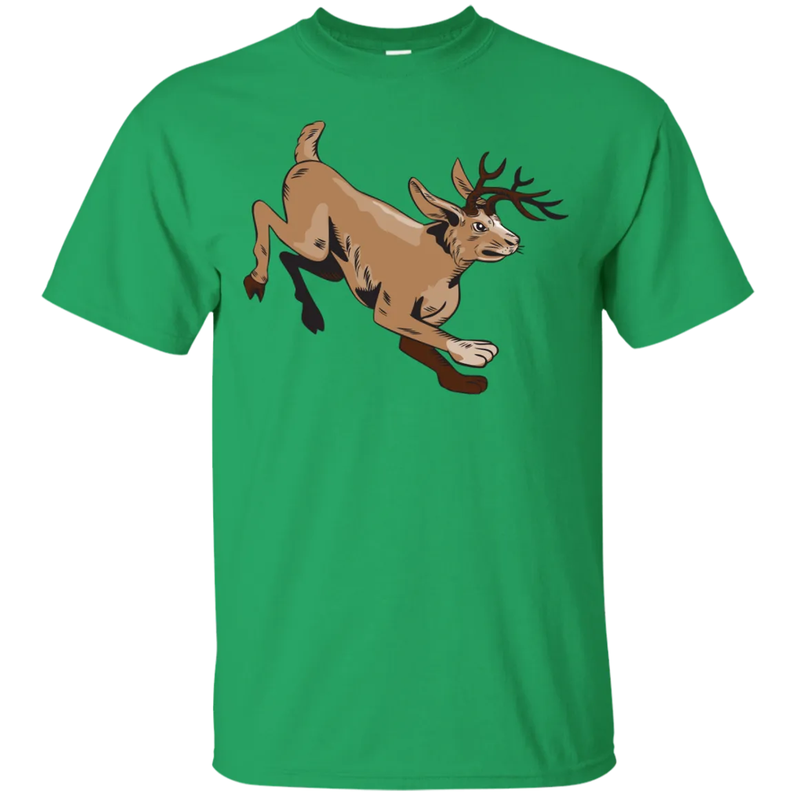Jacklope Jumping Side Etching T-Shirt