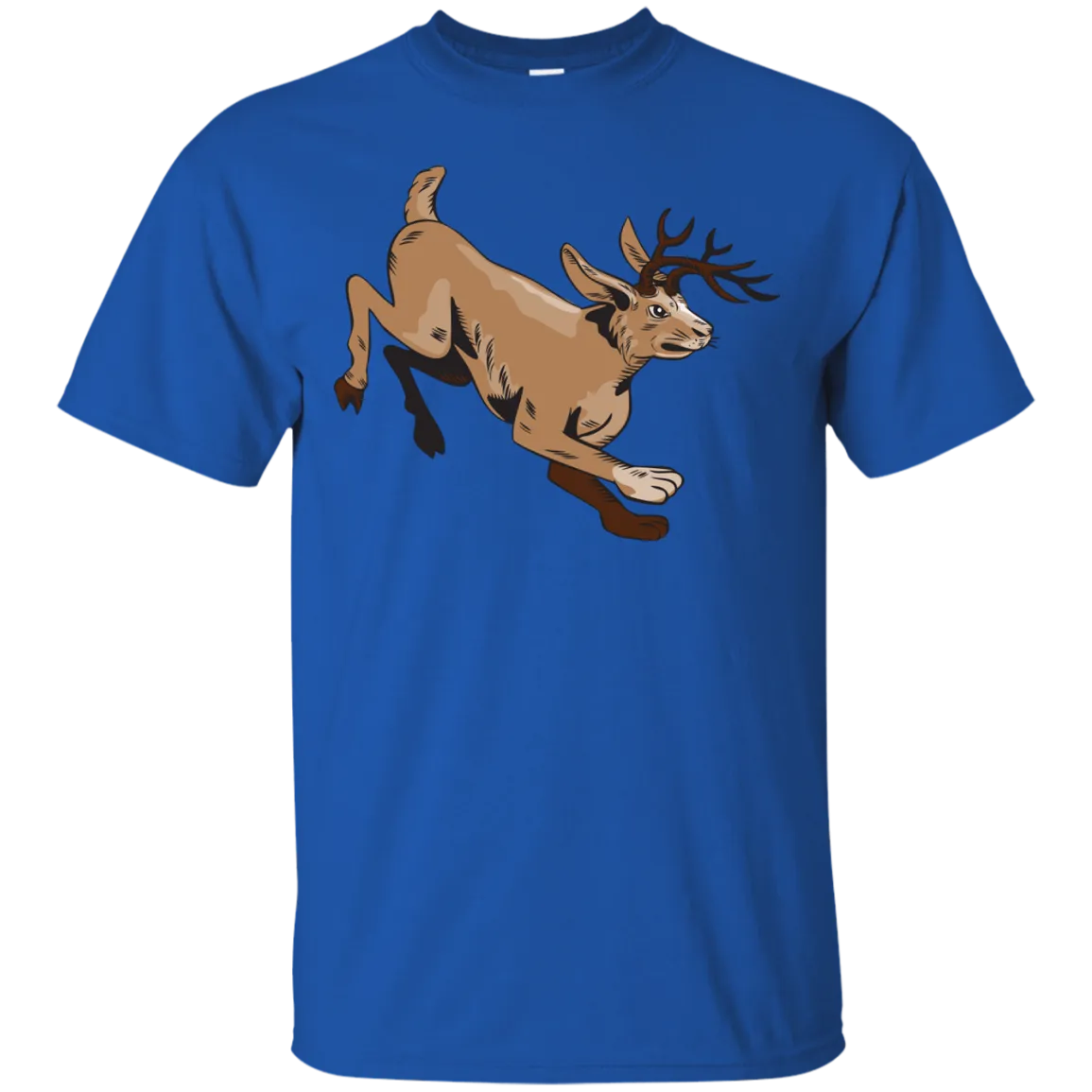 Jacklope Jumping Side Etching T-Shirt