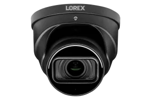 Lorex 4K (32 Camera Capable) 8TB Wired NVR System with Nocturnal 4 Smart IP Dome Cameras Featuring Motorized Varifocal Lens, Listen-In Audio and 30FPS Recording