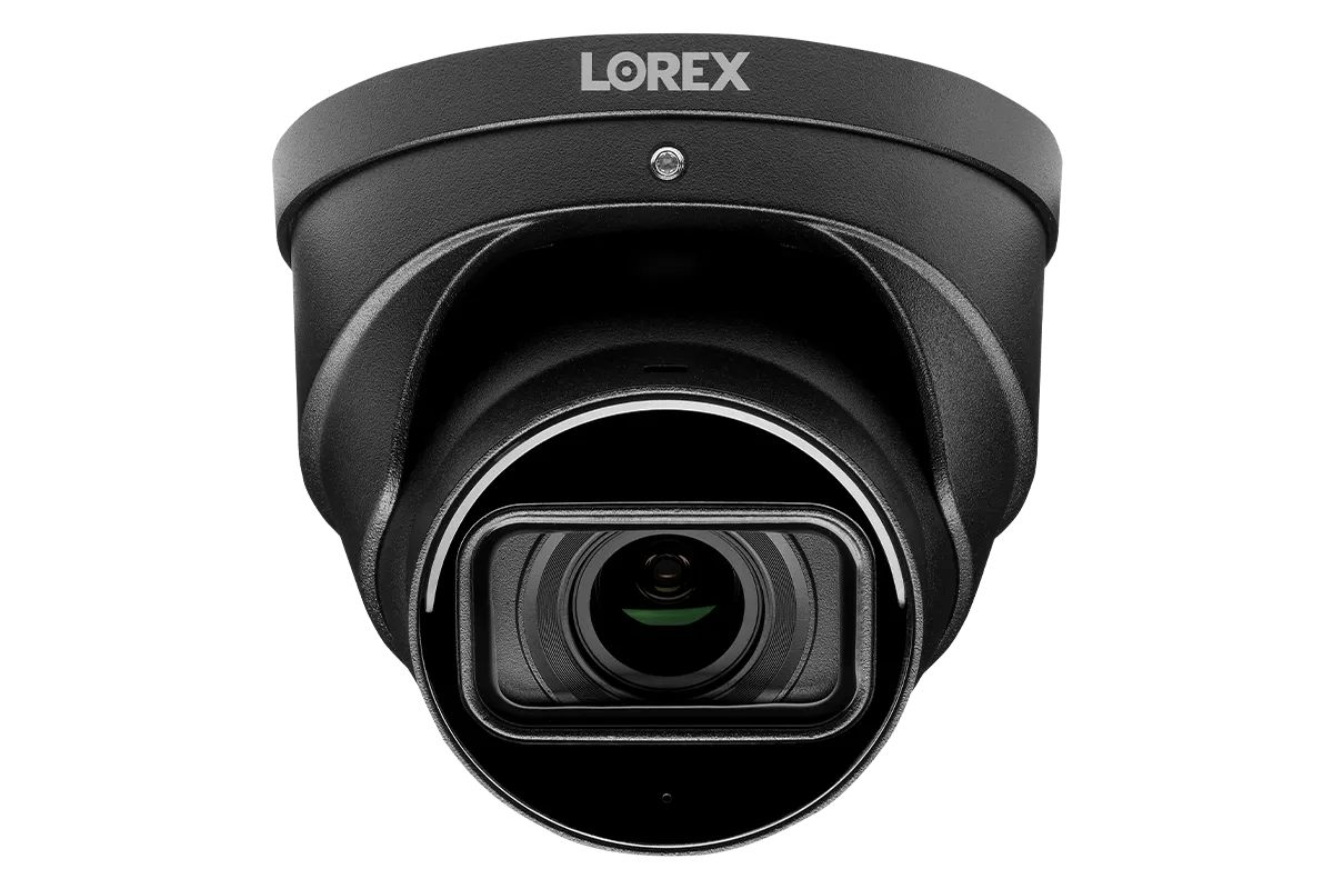 Lorex 4K (32 Camera Capable) 8TB Wired NVR System with Nocturnal 4 Smart IP Dome Cameras Featuring Motorized Varifocal Lens, Listen-In Audio and 30FPS Recording