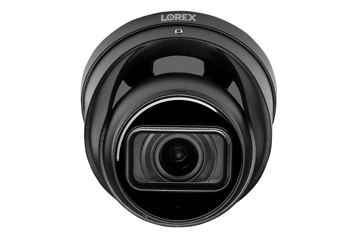 Lorex 4K (32 Camera Capable) 8TB Wired NVR System with Nocturnal 4 Smart IP Dome Cameras Featuring Motorized Varifocal Lens, Listen-In Audio and 30FPS Recording
