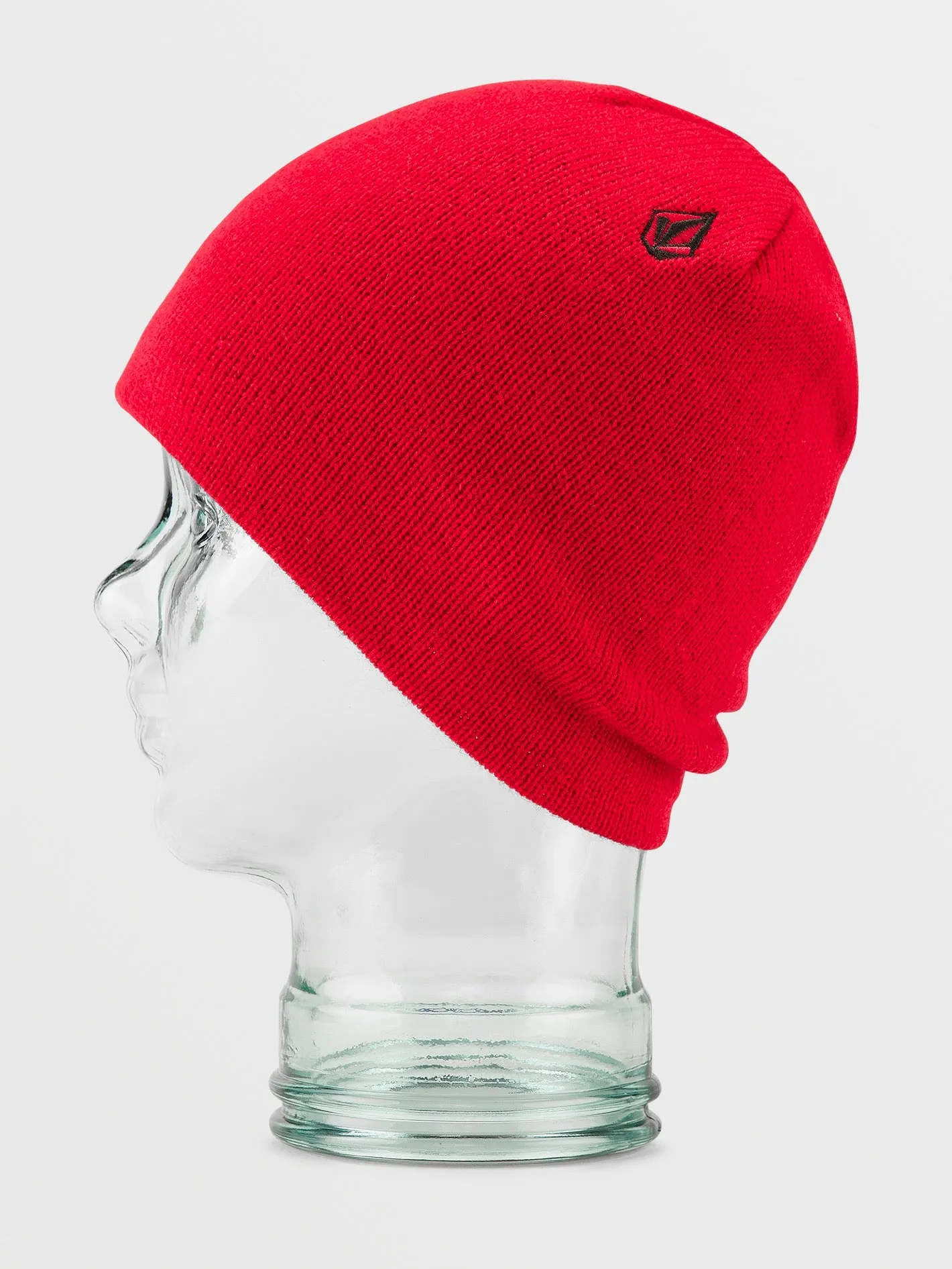 Mens V.Co Skull Beanie - Red
