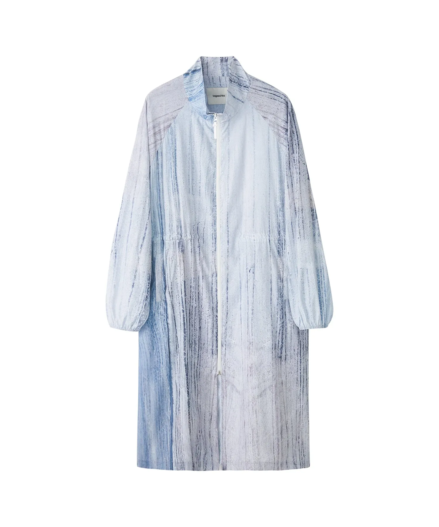 Nuance Print UV-Protection Trench - Long Lightweight Coat