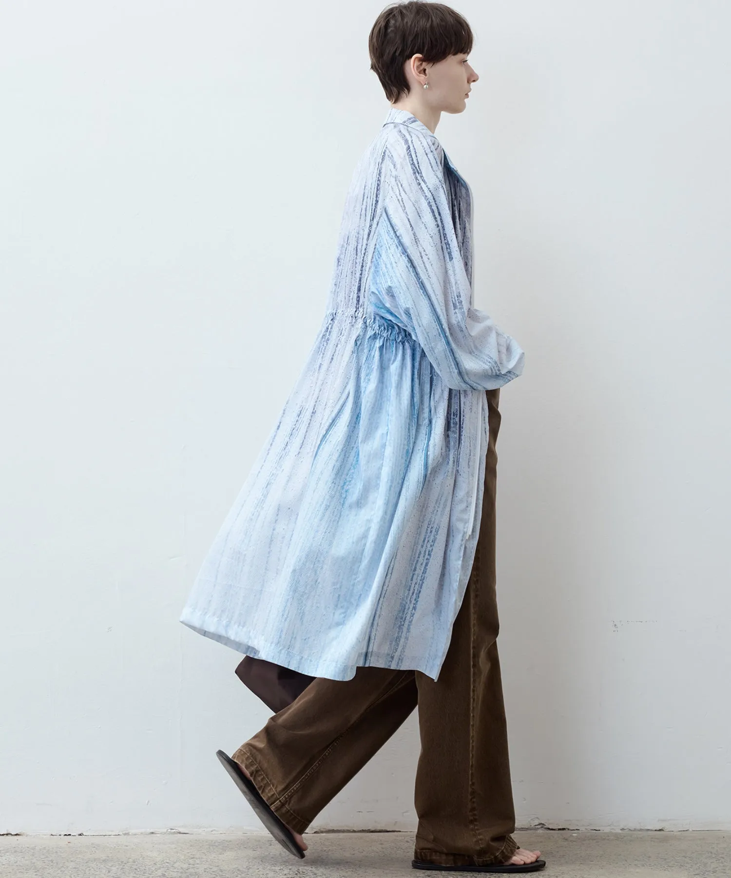 Nuance Print UV-Protection Trench - Long Lightweight Coat