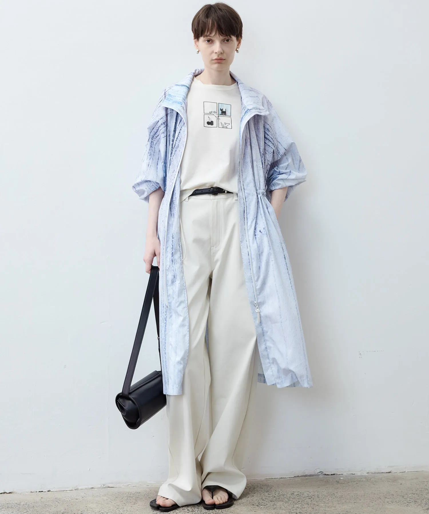 Nuance Print UV-Protection Trench - Long Lightweight Coat