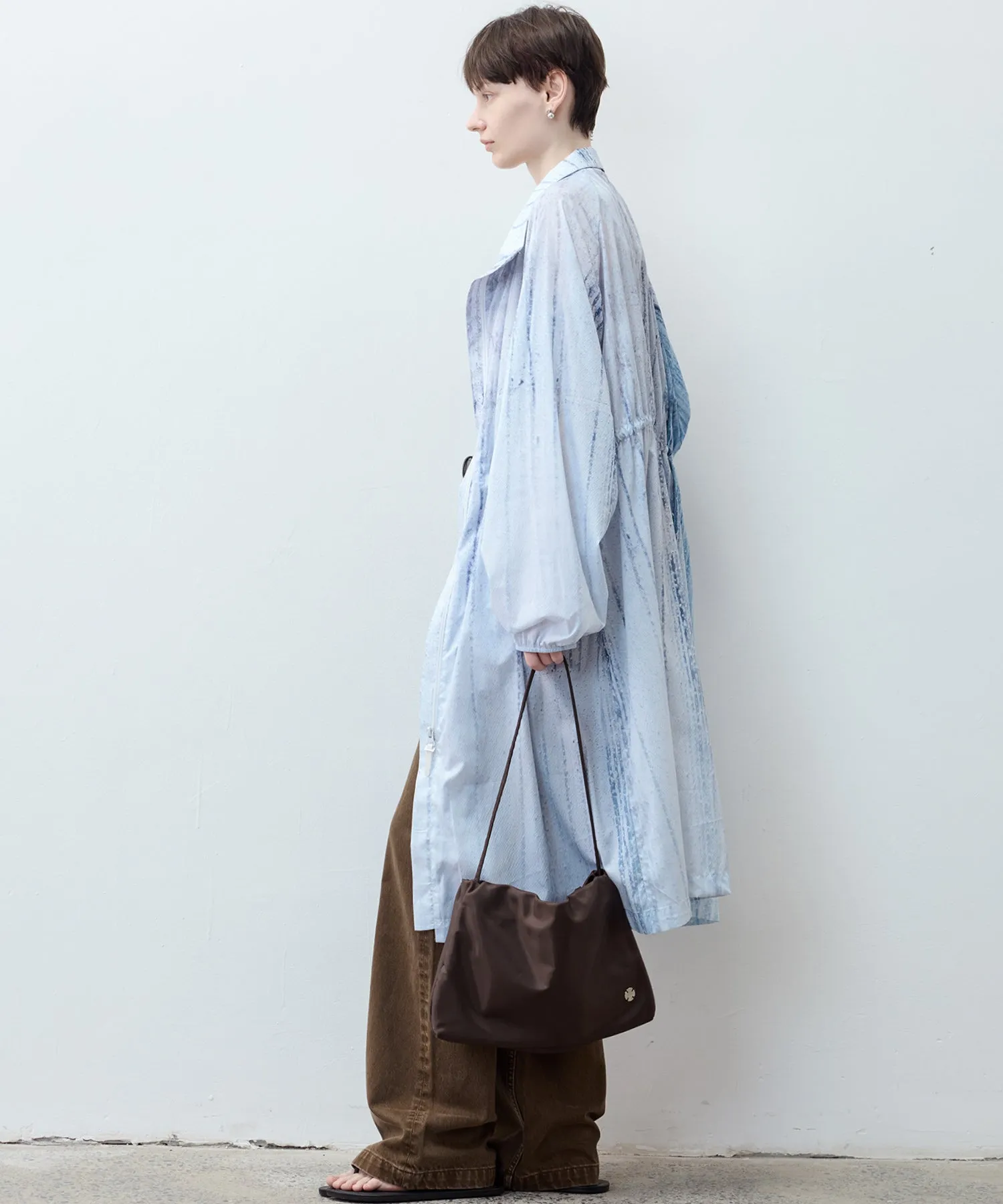 Nuance Print UV-Protection Trench - Long Lightweight Coat