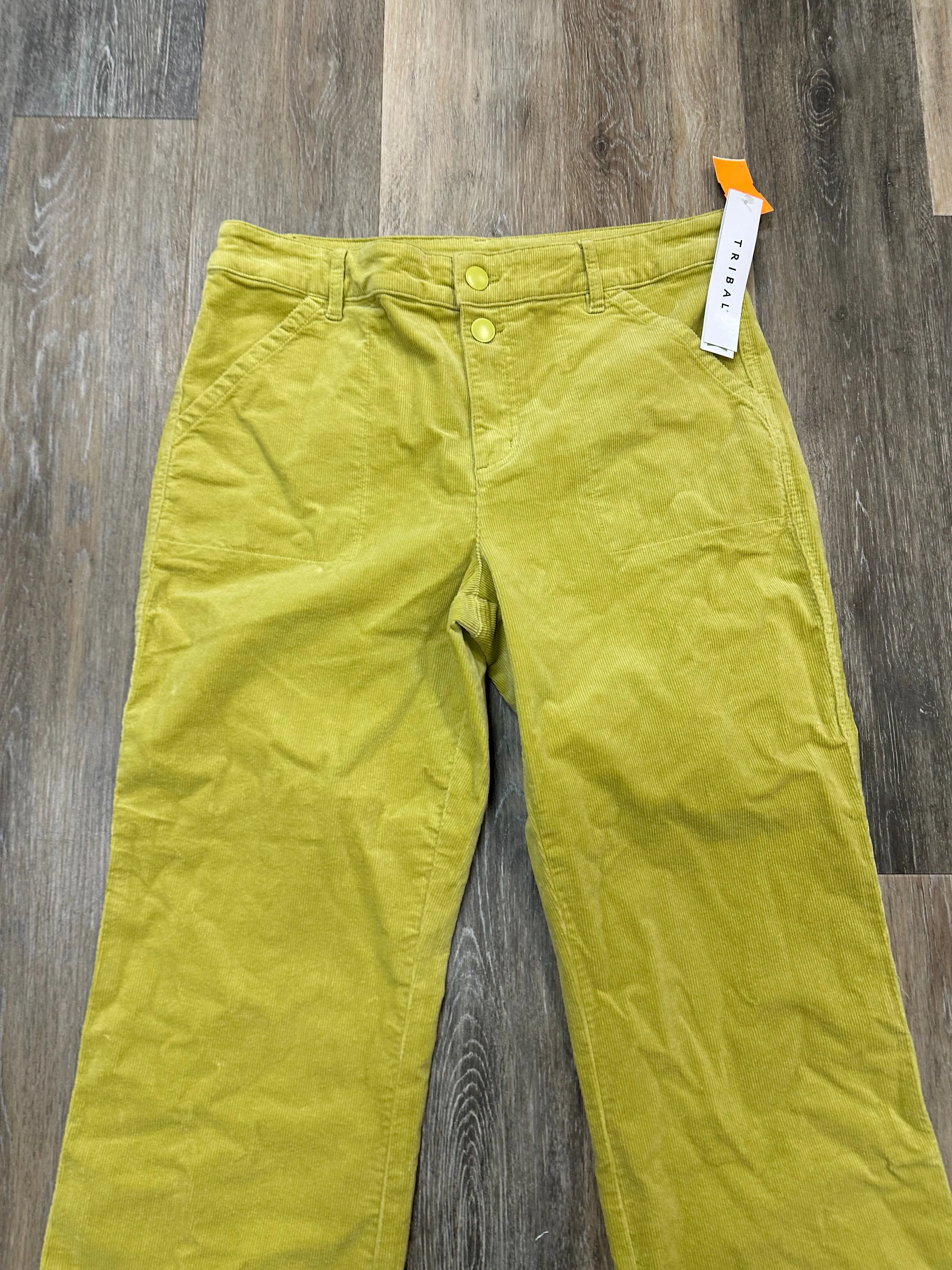 Pants Corduroy By Tribal In Green, Size: 10