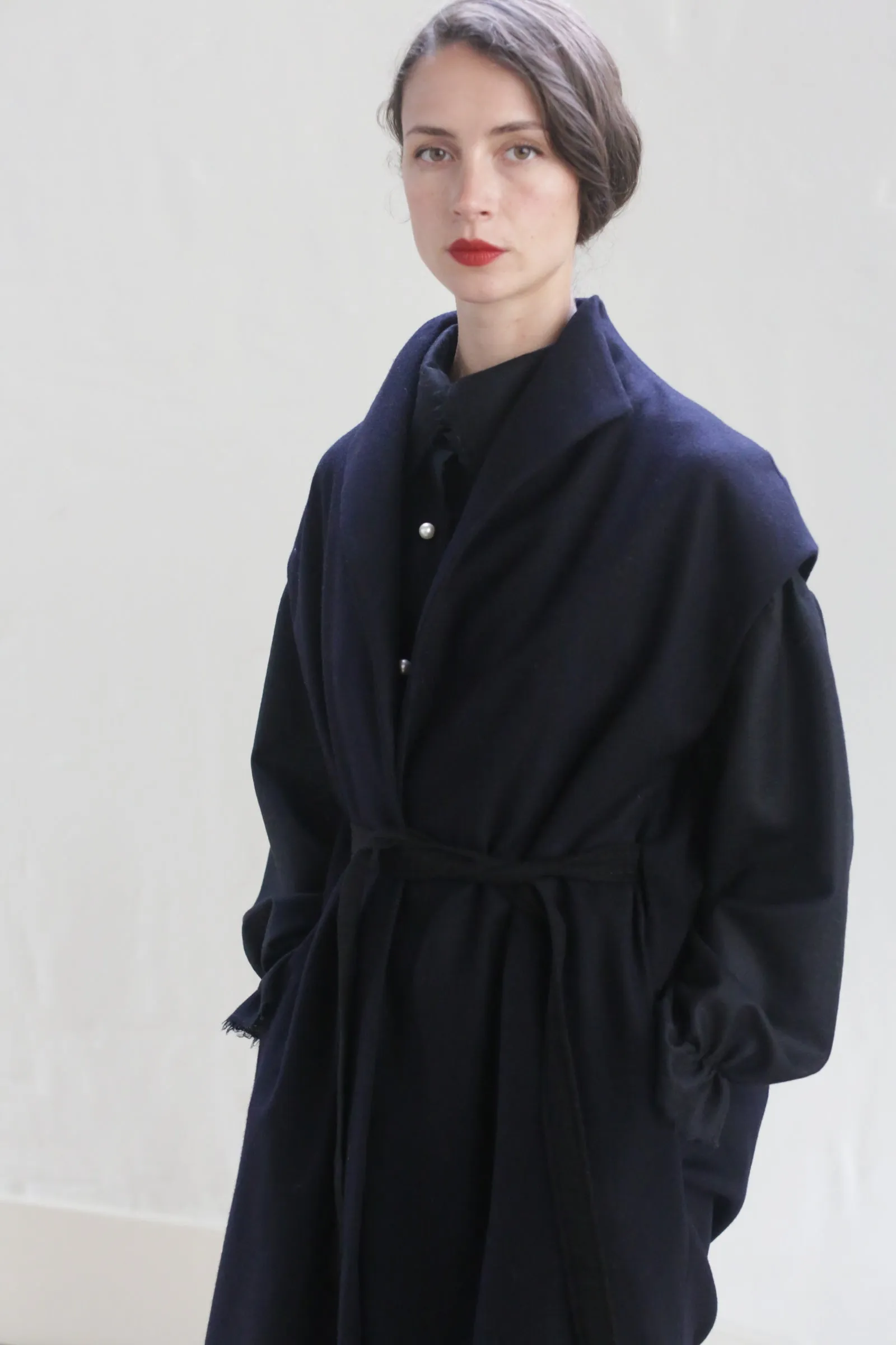 Poet Vest Coat | Navy