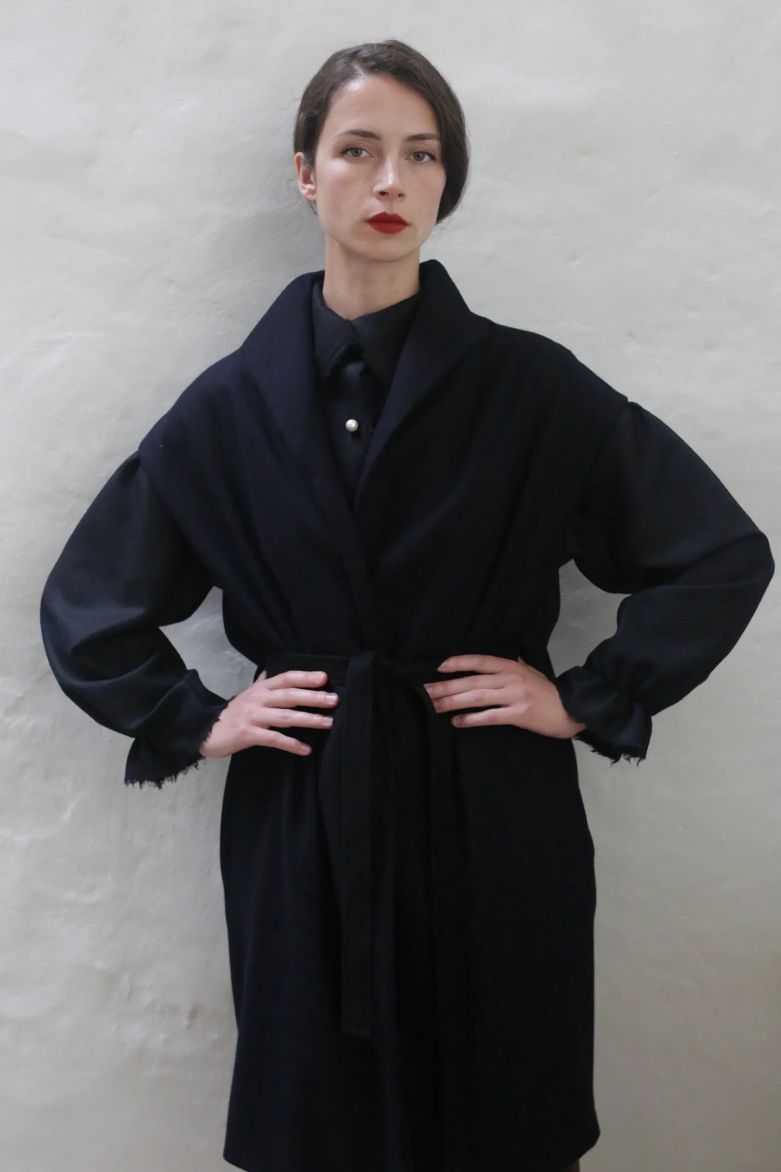 Poet Vest Coat | Navy