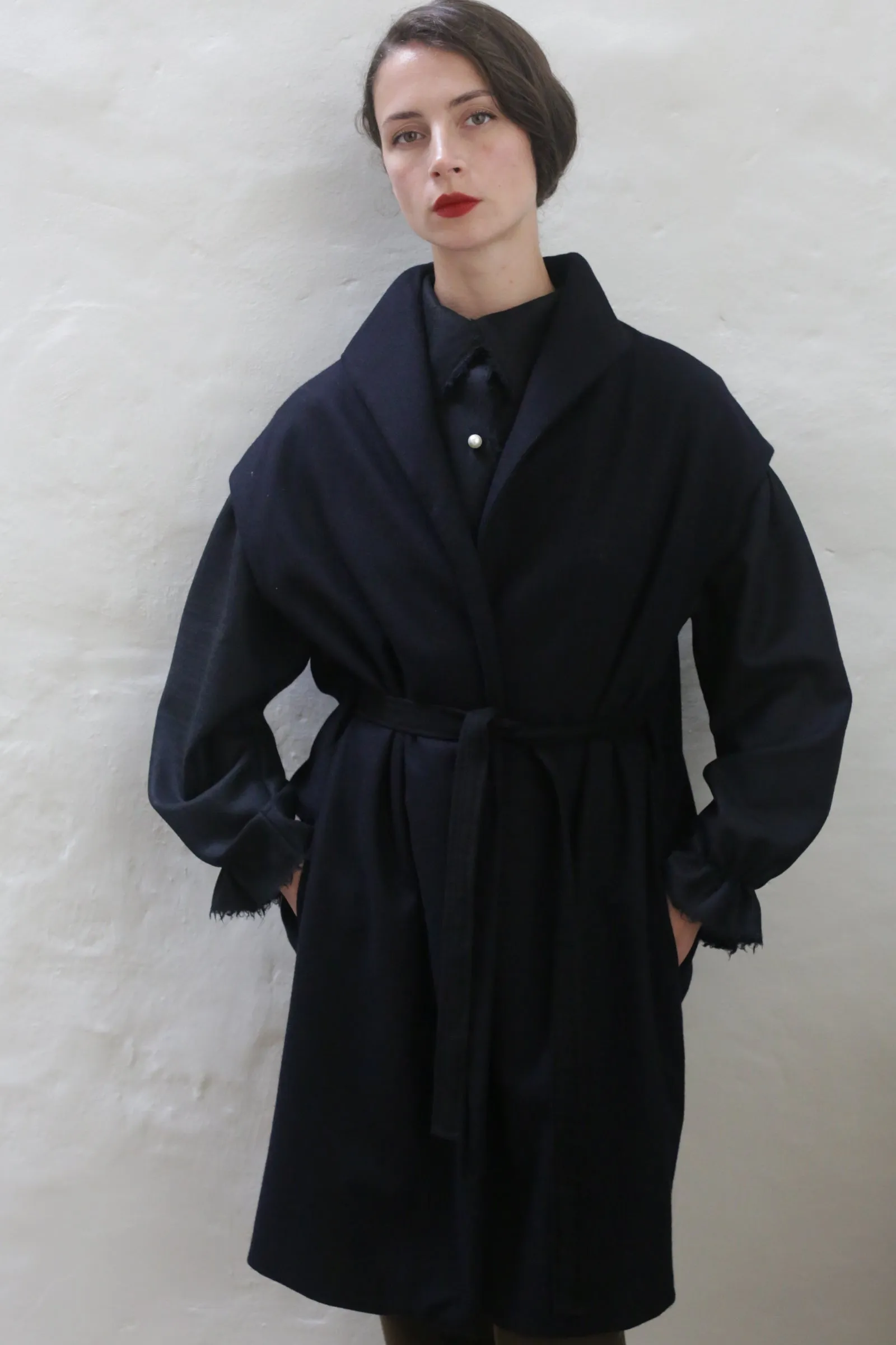 Poet Vest Coat | Navy