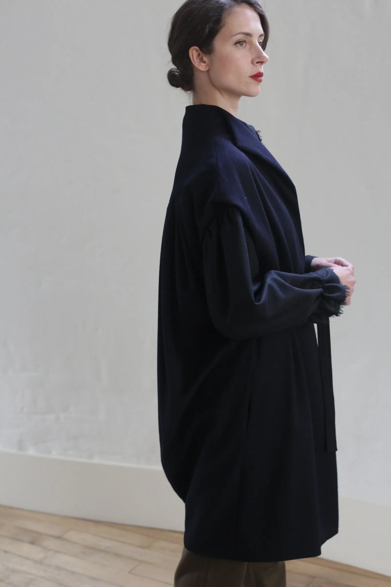 Poet Vest Coat | Navy