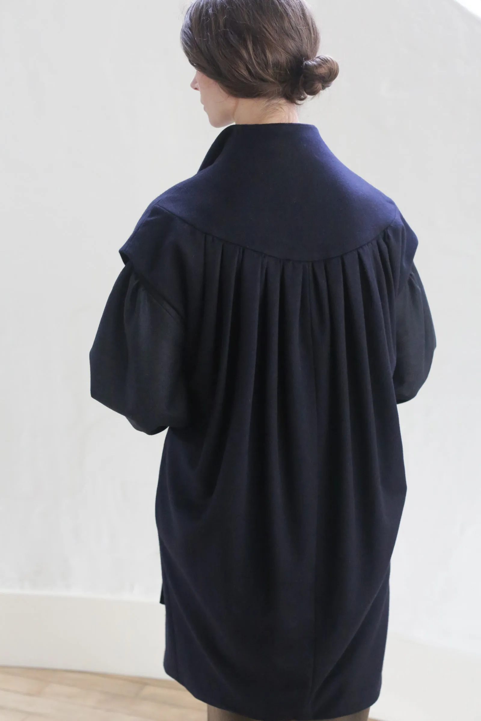 Poet Vest Coat | Navy