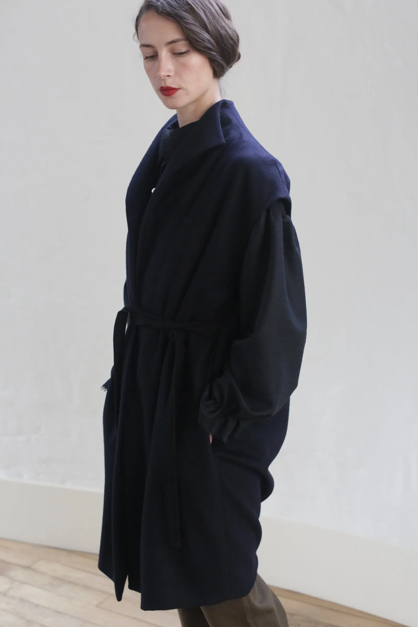 Poet Vest Coat | Navy