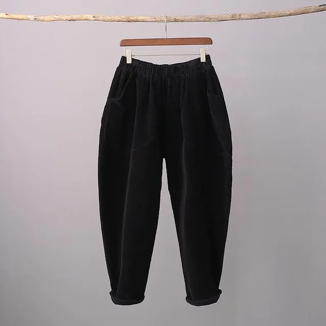 Rolled Up Vintage Corduroy Pants