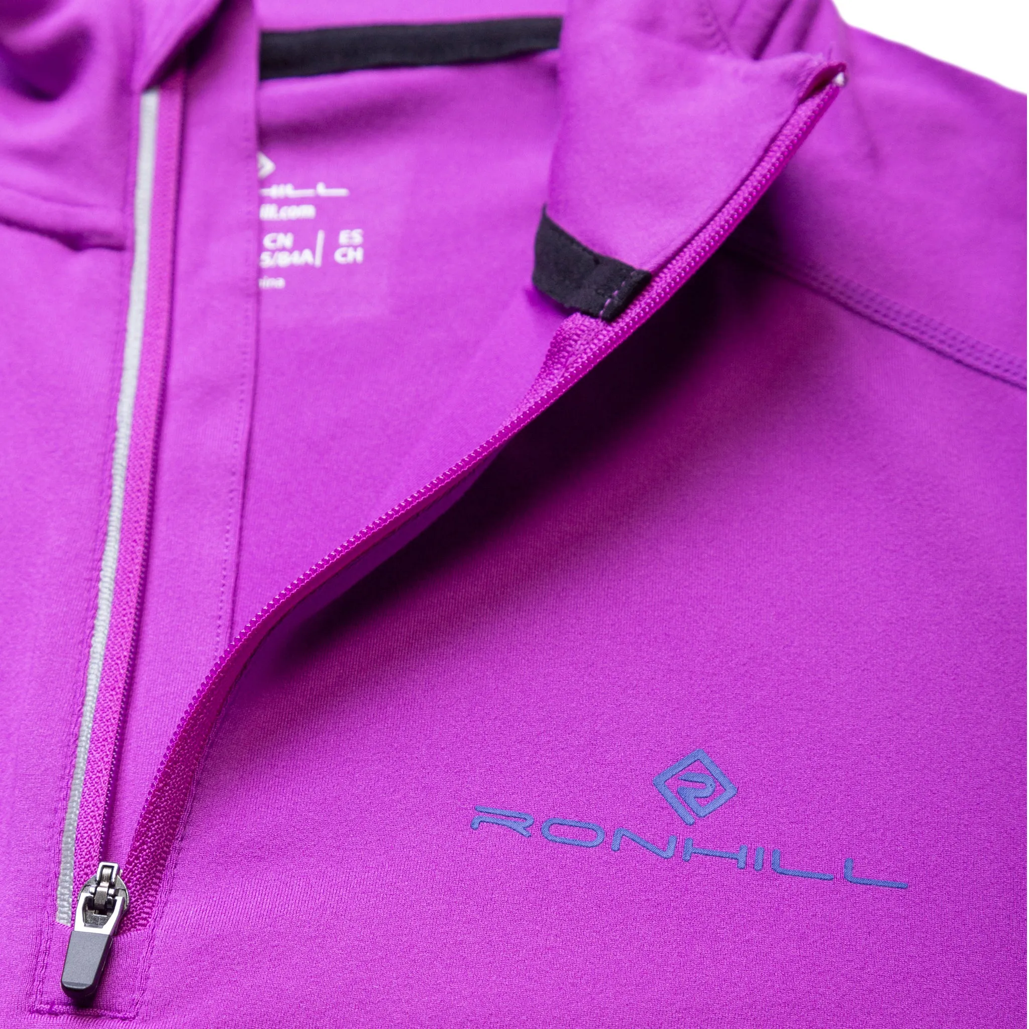 Ronhill Tech Afterhours 1/2 Zip Tee Women's Thistle Cobalt Reflect