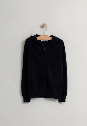 SELENGE gilet zippé capuche navy