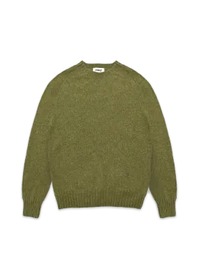 Suedehead Crew Neck Knit - Olive