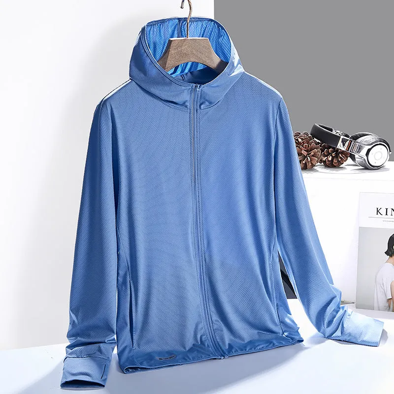 Sun Resistant Clothes UPF50 Ice Silk Summer Sun Protective Clothes Men and Women Outdoor Coat and Trench Coat
