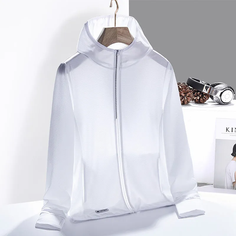 Sun Resistant Clothes UPF50 Ice Silk Summer Sun Protective Clothes Men and Women Outdoor Coat and Trench Coat