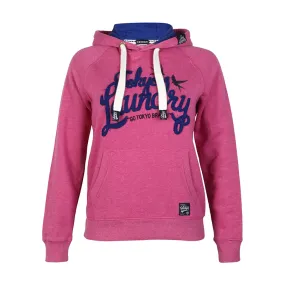 Womens Tokyo Laundry  Raspberry Rose Marl Pullover Hoody