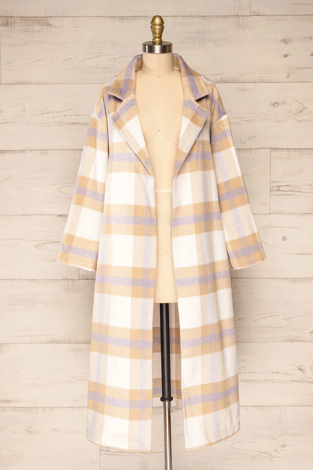 Zizukyn | Plaid Trench Coat
