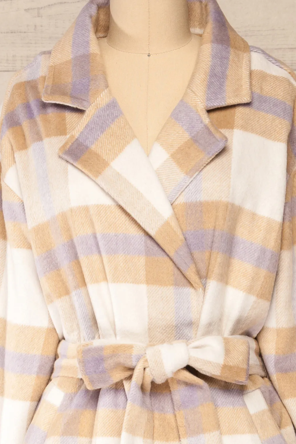 Zizukyn | Plaid Trench Coat