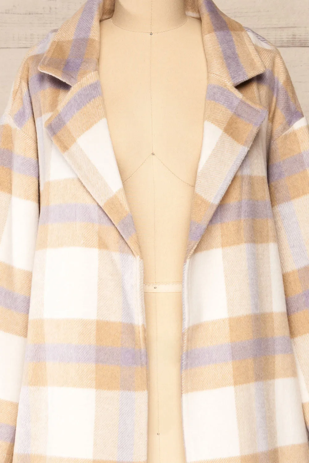 Zizukyn | Plaid Trench Coat
