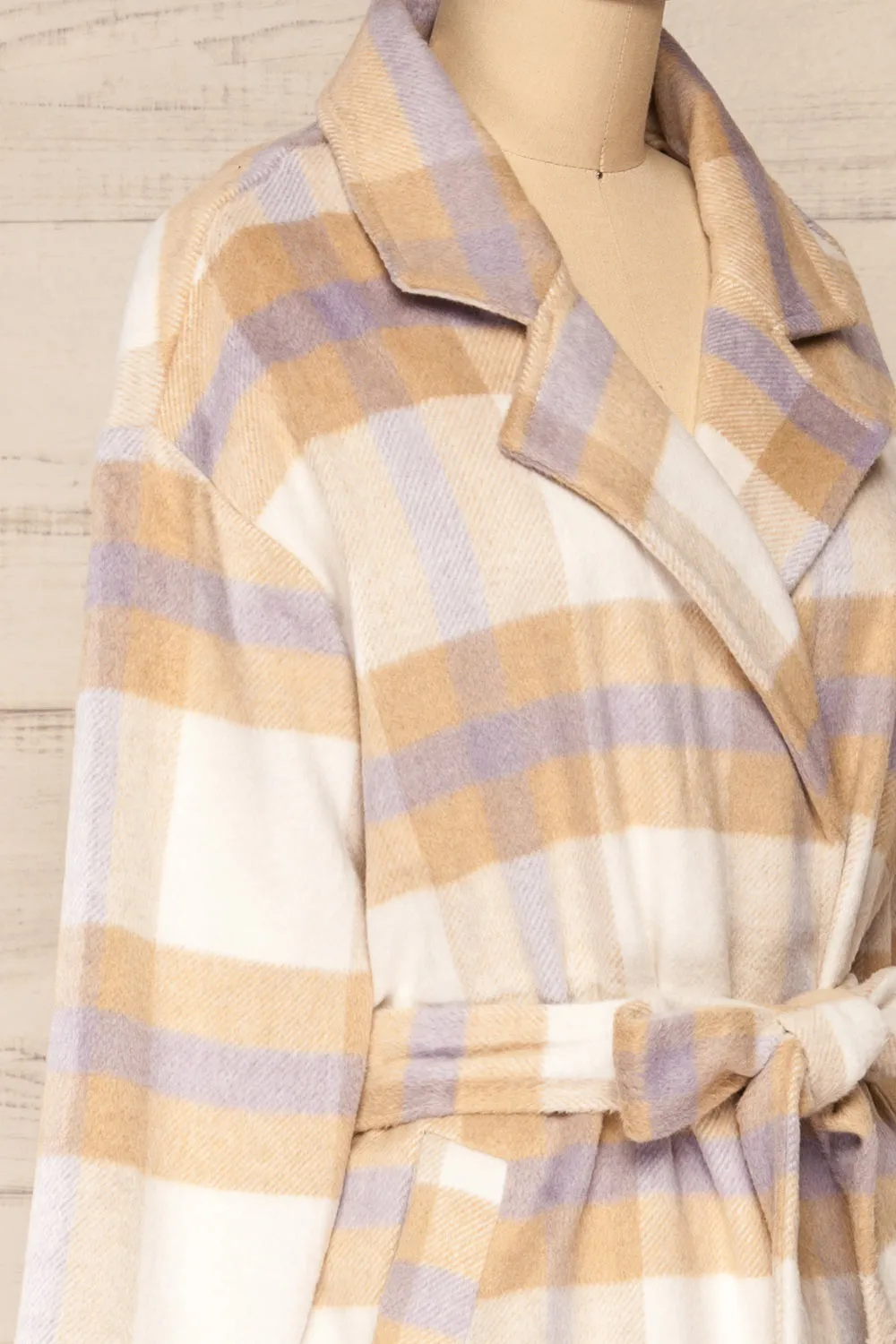 Zizukyn | Plaid Trench Coat